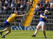 24 April 2022; Michael Breen of Tipperary is tackled by Diarmuid Ryan of Clare during the Munster GAA Hurling Senior Championship Round 2 match between Tipperary and Clare at FBD Semple Stadium in Thurles, Tipperary. Photo by Ray McManus/Sportsfile