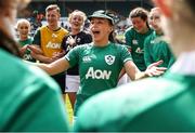 24 April 2022; Niamh Byrne of Ireland sings after the TikTok Women's Six Nations Rugby Championship match between England and Ireland at Mattioli Woods Welford Road Stadium in Leicester, England. Photo by Darren Staples/Sportsfile