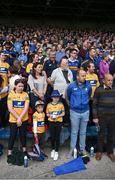 24 April 2022; Supporters of both teams stand during the National Anthem before the Munster GAA Hurling Senior Championship Round 2 match between Tipperary and Clare at FBD Semple Stadium in Thurles, Tipperary. Photo by Ray McManus/Sportsfile