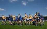 24 April 2022; The Clare players break up after the traditional pre match team photograph before the Munster GAA Hurling Senior Championship Round 2 match between Tipperary and Clare at FBD Semple Stadium in Thurles, Tipperary. Photo by Ray McManus/Sportsfile