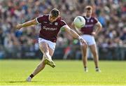 24 April 2022; Shane Walsh of Galway takes a free kick during the Connacht GAA Football Senior Championship Quarter-Final match between Mayo and Galway at Hastings Insurance MacHale Park in Castlebar, Mayo. Photo by Brendan Moran/Sportsfile