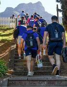 25 April 2022; Leinster players arrive for a Leinster rugby squad training session at Westerford High School in Cape Town, South Africa. Photo by Harry Murphy/Sportsfile
