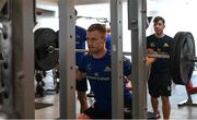 27 April 2022; Ciarán Frawley during a Leinster Rugby squad gym session at Virgin Active in Cape Town, South Africa. Photo by Harry Murphy/Sportsfile