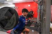 27 April 2022; Max O'Reilly during a Leinster Rugby squad gym session at Virgin Active in Cape Town, South Africa. Photo by Harry Murphy/Sportsfile