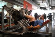 27 April 2022; Ed Byrne during a Leinster Rugby squad gym session at Virgin Active in Cape Town, South Africa. Photo by Harry Murphy/Sportsfile