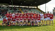 25 April 2022; Cork team before the EirGrid Munster GAA Football Under 20 Championship final match between Kerry and Cork at Austin Stack Park in Tralee, Kerry. Photo by Eóin Noonan/Sportsfile