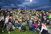 25 April 2022; Kerry players celebrate with the cup after the EirGrid Munster GAA Football Under 20 Championship final match between Kerry and Cork at Austin Stack Park in Tralee, Kerry. Photo by Eóin Noonan/Sportsfile