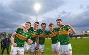 25 April 2022; Kerry players celebrate after the EirGrid Munster GAA Football Under 20 Championship final match between Kerry and Cork at Austin Stack Park in Tralee, Kerry. Photo by Eóin Noonan/Sportsfile