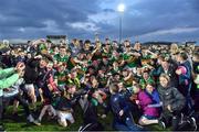 25 April 2022; Kerry players celebrate with the cup after the EirGrid Munster GAA Football Under 20 Championship final match between Kerry and Cork at Austin Stack Park in Tralee, Kerry. Photo by Eóin Noonan/Sportsfile