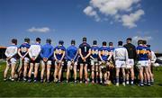 24 April 2022; Tipperary players assemble for the pre game team photograph the Munster GAA Hurling Senior Championship Round 2 match between Tipperary and Clare at FBD Semple Stadium in Thurles, Tipperary. Photo by Ray McManus/Sportsfile