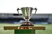 26 April 2022; A general view of the Collingwood Cup before  the Collingwood Cup Final match between UCD and Queens University Belfast at Oriel Park in Dundalk, Louth. Photo by Ben McShane/Sportsfile