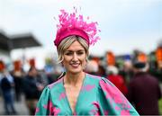 26 April 2022; Racegoers Anne Marie Dunning from Newbridge, Co Kildare during day one of the Punchestown Festival at Punchestown Racecourse in Kildare. Photo by David Fitzgerald/Sportsfile