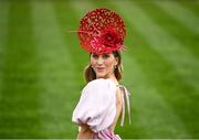 27 April 2022; Racegoer Kate Nally McCormack from Ballymahon, Co Longford prior to racing during day two of the Punchestown Festival at Punchestown Racecourse in Kildare. Photo by David Fitzgerald/Sportsfile