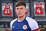 27 April 2022; Joe Redmond stands for a portrait before a St Patrick's Athletic Media Conference at Richmond Park in Dublin. Photo by Sam Barnes/Sportsfile