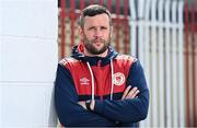 27 April 2022; St Patrick's Athletic manager Tim Clancy stands for a portrait before a St Patrick's Athletic Media Conference at Richmond Park in Dublin. Photo by Sam Barnes/Sportsfile