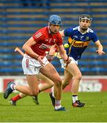 27 April 2022; Colin Walsh of Cork in action against Conor O'Dwyer of Tipperary during the oneills.com Munster GAA Hurling U20 Championship semi-final match between Tipperary and Cork at FBD Semple Stadium in Thurles, Tipperary. Photo by Diarmuid Greene/Sportsfile