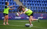 27 April 2022; Lauren Farrell McCabe during a Leinster Rugby women's squad training session at Energia Park in Dublin. Photo by Brendan Moran/Sportsfile