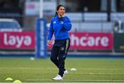 27 April 2022; Head coach Tania Rosser during a Leinster Rugby women's squad training session at Energia Park in Dublin. Photo by Brendan Moran/Sportsfile