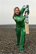 28 April 2022; Ireland cricketer Cara Murray stands for a portrait during the Ireland’s International Cricket Season Launch at HBV Studios in Dublin. Photo by Sam Barnes/Sportsfile