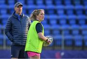 27 April 2022; Elise O'Byrne-White during a Leinster Rugby women's squad training session at Energia Park in Dublin. Photo by Brendan Moran/Sportsfile
