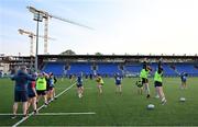 27 April 2022; Forwards go through lineout drills during a Leinster Rugby women's squad training session at Energia Park in Dublin. Photo by Brendan Moran/Sportsfile