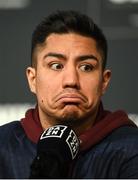 28 April 2022; Jessie Vargas during a media conference, held at the Hulu Theatre at Madison Square Garden, ahead of his super welterweight bout on Saturday night at Madison Square Garden in New York, USA. Photo by Stephen McCarthy/Sportsfile