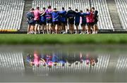 29 April 2022; Leinster players huddle during a Leinster Rugby Captain's Run at the DHL Stadium in Cape Town, South Africa. Photo by Harry Murphy/Sportsfile