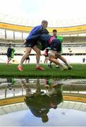 29 April 2022; Jamie Osborne, left, and Jack Dunne during a Leinster Rugby Captain's Run at the DHL Stadium in Cape Town, South Africa. Photo by Harry Murphy/Sportsfile