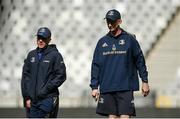 29 April 2022; Head coach Leo Cullen and senior athletic performance coach Joe McGinley during a Leinster Rugby Captain's Run at the DHL Stadium in Cape Town, South Africa. Photo by Harry Murphy/Sportsfile