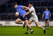 28 April 2022; Ronan Cullen of Dublin and Ryan Burke of Kildare during the EirGrid Leinster GAA Football U20 Championship Final match between Dublin and Kildare at MW Hire O'Moore Park in Portlaoise, Laois. Photo by Ben McShane/Sportsfile