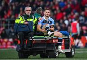 29 April 2022; Hallam Amos of Cardiff Blues leaves the field on a medical cart after picking up an injury during the United Rugby Championship match between Munster and Cardiff at Musgrave Park in Cork. Photo by Sam Barnes/Sportsfile