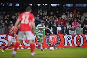29 April 2022; Sligo Rovers supporters during the SSE Airtricity League Premier Division match between Sligo Rovers and Shamrock Rovers at The Showgrounds in Sligo. Photo by Piaras Ó Mídheach/Sportsfile
