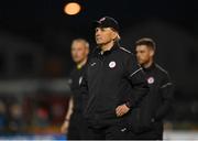 29 April 2022; Sligo Rovers manager Liam Buckley during the SSE Airtricity League Premier Division match between Sligo Rovers and Shamrock Rovers at The Showgrounds in Sligo. Photo by Piaras Ó Mídheach/Sportsfile