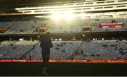 30 April 2022; Adam Byrne of Leinster walks the pitch before the United Rugby Championship match between DHL Stormers and Leinster at the DHL Stadium in Cape Town, South Africa. Photo by Harry Murphy/Sportsfile