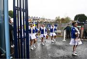 30 April 2022; Members of the Mayobridge Band, from Co Down, march into the stadium before the Ulster GAA Football Senior Championship Quarter-Final match between Monaghan and Down at St Tiernach’s Park in Clones, Monaghan. Photo by David Fitzgerald/Sportsfile