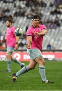 30 April 2022; Thomas Clarkson of Leinster warms up before the United Rugby Championship match between DHL Stormers and Leinster at the DHL Stadium in Cape Town, South Africa. Photo by Harry Murphy/Sportsfile