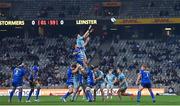 30 April 2022; Josh Murphy of Leinster wins possession in a lineout during the United Rugby Championship match between DHL Stormers and Leinster at the DHL Stadium in Cape Town, South Africa. Photo by Harry Murphy/Sportsfile
