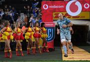 30 April 2022; Leinster captain  Rhys Ruddock runs out before the United Rugby Championship match between DHL Stormers and Leinster at the DHL Stadium in Cape Town, South Africa. Photo by Harry Murphy/Sportsfile