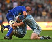 30 April 2022; Adre Smith of DHL Stormers is tackled by John McKee of Leinster during the United Rugby Championship match between DHL Stormers and Leinster at the DHL Stadium in Cape Town, South Africa. Photo by Harry Murphy/Sportsfile