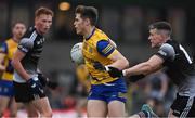 30 April 2022; Keith Doyle of Roscommon is tackled by David Quinn of Sligo during the Connacht GAA Football Senior Championship Semi-Final match between Roscommon and Sligo at Markievicz Park in Sligo. Photo by Brendan Moran/Sportsfile