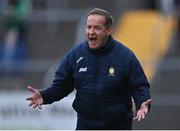 30 April 2022; Clare manager Colm Collins reacts during the Munster GAA Senior Football Championship Quarter-Final match between Clare and Limerick at Cusack Park in Ennis, Clare. Photo by Piaras Ó Mídheach/Sportsfile