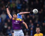 30 April 2022; Glen Malone of Wexford in action against Cormac Costello of Dublin during the Leinster GAA Football Senior Championship Quarter-Final match between Wexford and Dublin at Chadwicks Wexford Park in Wexford. Photo by Ray McManus/Sportsfile