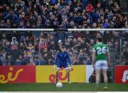 30 April 2022; Clare supporters look on as Robbie Bourke of Limerick prepares to take a penalty against Clare goalkeeper Tristan O'Callaghan in the penalty shoot-out of the Munster GAA Senior Football Championship Quarter-Final match between Clare and Limerick at Cusack Park in Ennis, Clare. Photo by Piaras Ó Mídheach/Sportsfile