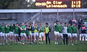 30 April 2022; Limerick players look on during the penalty shoot-out of the Munster GAA Senior Football Championship Quarter-Final match between Clare and Limerick at Cusack Park in Ennis, Clare. Photo by Piaras Ó Mídheach/Sportsfile