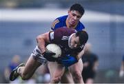 30 April 2022; David Lynch of Westmeath in action against Dylan Farrell of Longford during the Leinster GAA Football Senior Championship Quarter-Final match between Westmeath and Longford at TEG Cusack Park in Mullingar, Westmeath. Photo by Ben McShane/Sportsfile