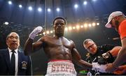 30 April 2022; Khalil Coe after victory in his light heavyweight bout with William Langston at Madison Square Garden in New York, USA. Photo by Stephen McCarthy/Sportsfile