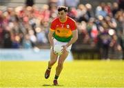 24 April 2022; Darragh O'Brien of Carlow during the Leinster GAA Football Senior Championship Round 1 match between Louth and Carlow at Páirc Tailteann in Navan, Meath. Photo by Eóin Noonan/Sportsfile