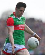 24 April 2022; Lee Keegan of Mayo during the Connacht GAA Football Senior Championship Quarter-Final match between Mayo and Galway at Hastings Insurance MacHale Park in Castlebar, Mayo. Photo by Brendan Moran/Sportsfile