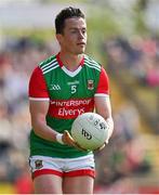 24 April 2022; Stephen Coen of Mayo during the Connacht GAA Football Senior Championship Quarter-Final match between Mayo and Galway at Hastings Insurance MacHale Park in Castlebar, Mayo. Photo by Brendan Moran/Sportsfile