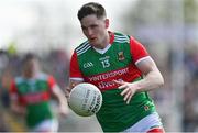 24 April 2022; James Carr of Mayo during the Connacht GAA Football Senior Championship Quarter-Final match between Mayo and Galway at Hastings Insurance MacHale Park in Castlebar, Mayo. Photo by Brendan Moran/Sportsfile